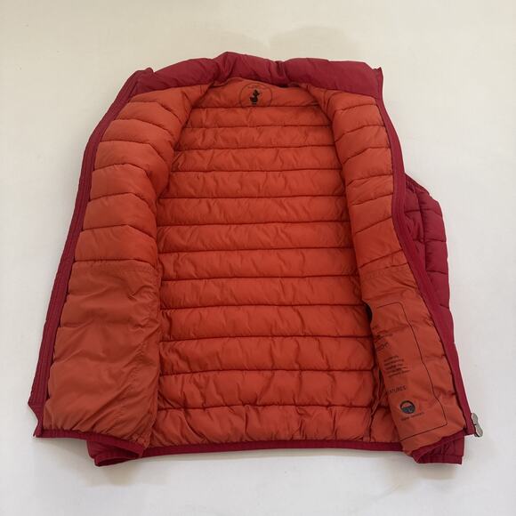 Save The Duck Puffer Vest Mens Small Ultra Light Full Zip Red Outdoors Gorpcore - Picture 5 of 10